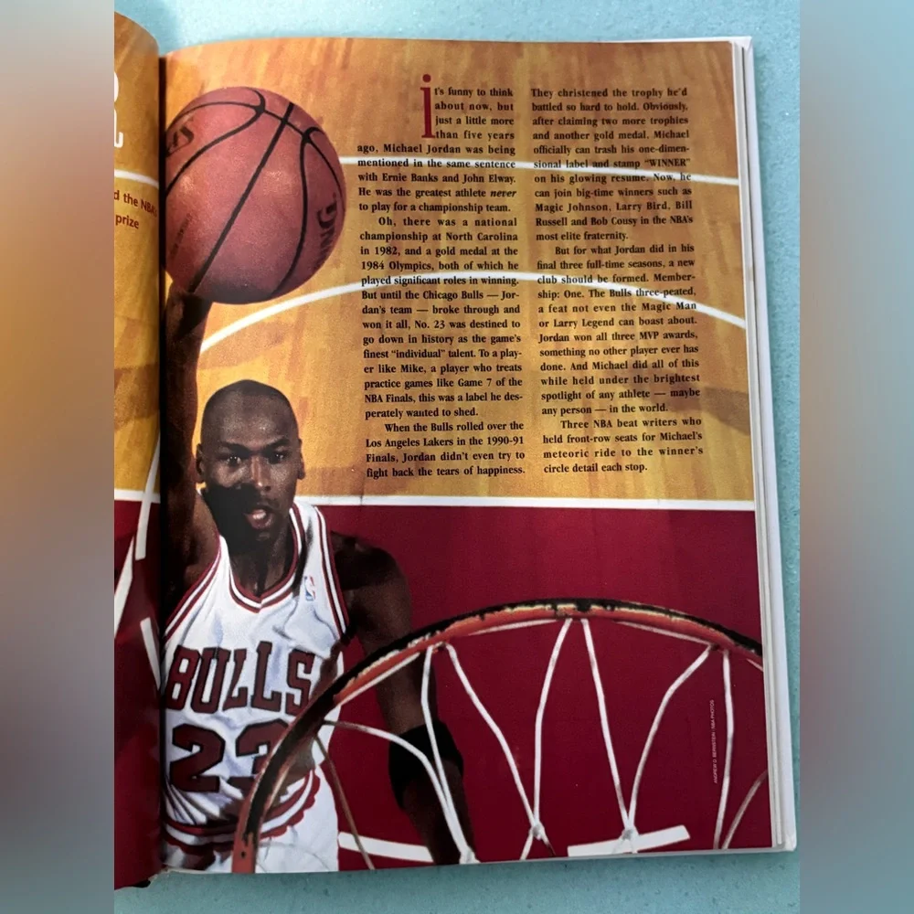 Michael Jordan-Great Sport Heroes Book Vintage Item